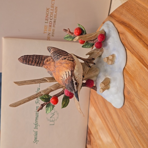 1990's Lenox Fine Porcelain Garden Bird Collection Marsh Wren - Picture 12 of 15